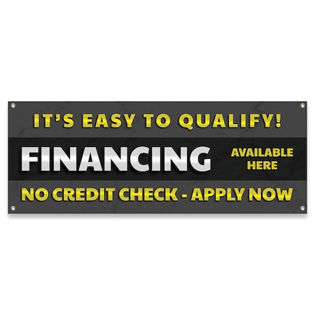 Signmission Financing Available Here No Credit Check Apply Now Banner Concession Stand Food Truck Single Sided B-30058